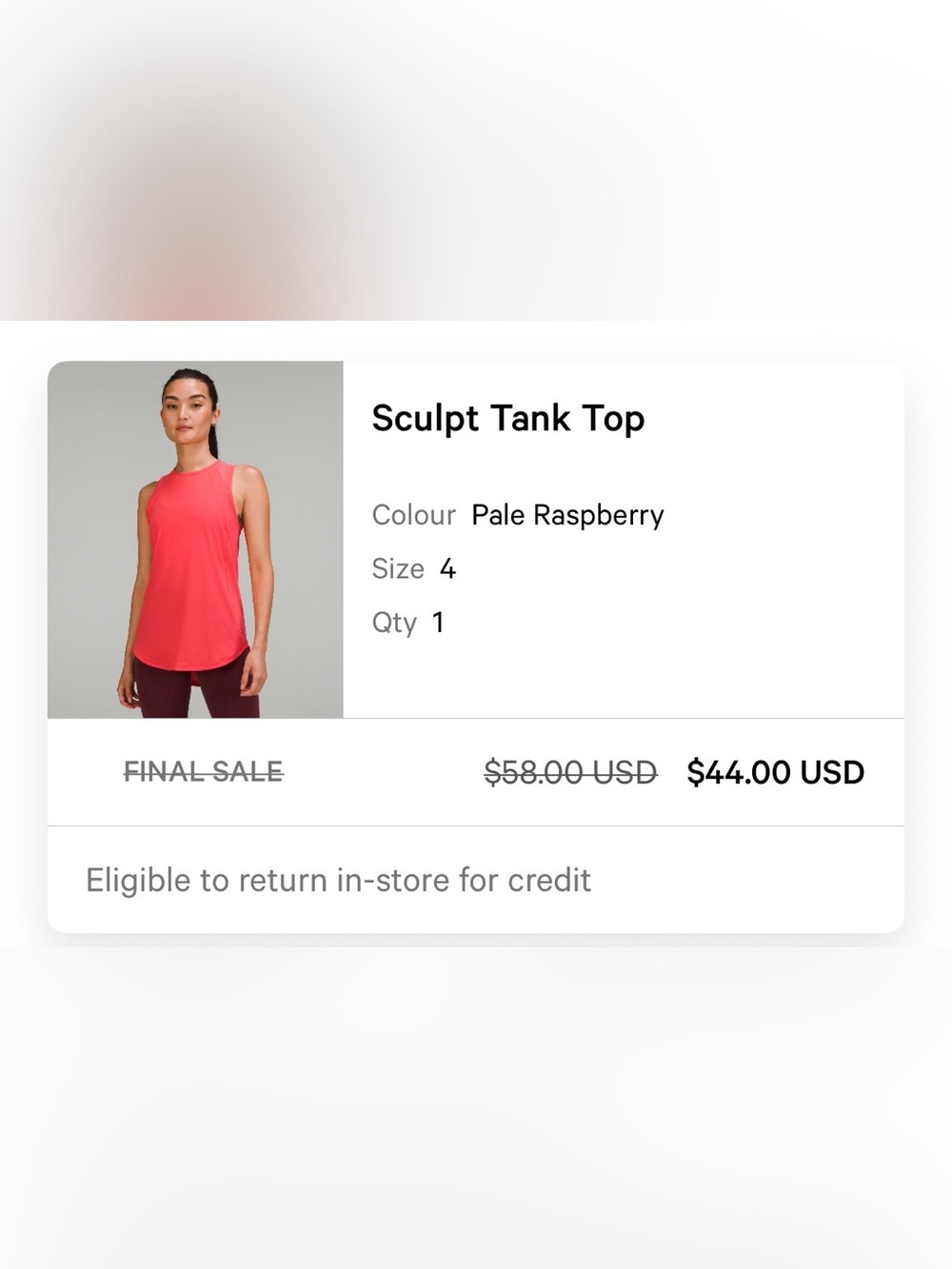 Lululemon tank